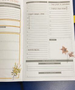 Panda Planner Undated Daily Planner - 90 Day Organization - Goals, Gratitude & Focus - Bonus Weekly & Monthly Agenda - Black - Hardcover Classic 67 71TuEExYn6L