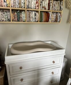 Keekaroo Peanut Changer Vanilla – the Original Made in USA easy-to-clean changing pad and the only shell over foam, fully impermeable to fluid 32 71TuIr0A7RL