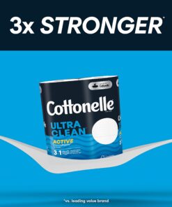 Cottonelle Ultra Clean Toilet Paper with Active CleaningRipples, 1-Ply, 24 Family Mega Rolls (4 Packs of 6) (24 Family Mega Rolls = 132 Regular Rolls), 388 Sheets per Roll, Packaging May Vary 24 71Tux75q7SL