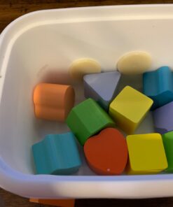 Amazon Basics Wooden Shape Sorter and Rainbow Stacker, Classic Sorting Toy for Babies, Toddlers, Children Age 12+ Months, Multicolor 53 71TvWEuHMSL