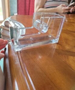 OfficeGoods Acrylic Tape Dispenser - Beautiful Modern Accessory for The Stylish Desk at Home, The Office, or School - Holds Standard, Large & Extra-Large Tape Rolls - Silver 23 71Tvszk9XxL