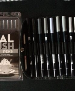 Tombow 56171 Dual Brush Pen Art Markers, Grayscale, 10-Pack. Blendable, Brush and Fine Tip Markers 48 71TwFAx69EL