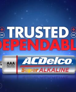ACDelco 100-Count AAA Batteries, Maximum Power Super Alkaline Battery, 10-Year Shelf Life, Recloseable Packaging 1 Count (Pack of 100) 19 71TxX8FziL