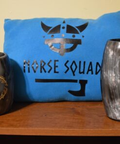 AleHorn Original Handcrafted Authentic Viking Drinking Horn Tankard for Beer Mead Ale - Genuine Medieval Inspired Stein Mug Food Safe Vessel with Handle (XXL - 30oz, Durable Resin Base) XXL - 30oz 29 71TxuPAbecL