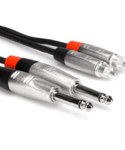 Hosa HPR-005X2 Dual REAN 1/4" TS to RCA Pro Stereo Interconnect Cable, 5 Feet 8 71TyGByUTzL