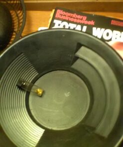 SE 10 Inch Gold Panning Pan - Dual Riffles for Easier Mining and Prospecting, Black 10" 5 71U 88rwuTL