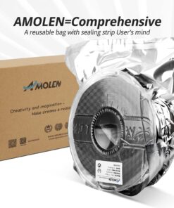AMOLEN TPU Filament 1.75mm,Flexible 3D Printer Filament for High Elasticity and Smooth 3D Printing,Black 1kg/2.2lbs Tpu-black 15 71U CQbQKRL