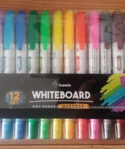 Dry Erase Markers for Whiteboard – Ultra Fine Tip White Board Markers – Dual Tip, Pastel Colors - Fine Point Erasable Markers - 12 Set 41 71U0AQfJNvL