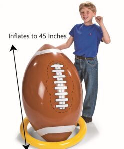 Alternative view of Fun Express 45 inch Inflatable Football And Tee Set, Inflate For Game Day Party Decorations, Sports Theme Photo Props