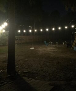 Brightech Ambience Pro - Waterproof LED Outdoor String Lights - Hanging, Dimmable Vintage Edison Bulbs - 48 Ft Commercial Grade Patio Lights, Christmas Cafe Ambience in Your Backyard, 2W 15 Bulbs (2700k) Soft White 48 Feet 41 71U0vCQKz L