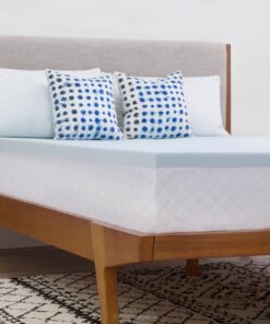 Linenspa 2 Inch Gel Infused Memory Foam Mattress Topper – Cooling Mattress Pad – Ventilated and Breathable – CertiPUR Certified - Twin XL Topper Only 21 71U16c3Js7L