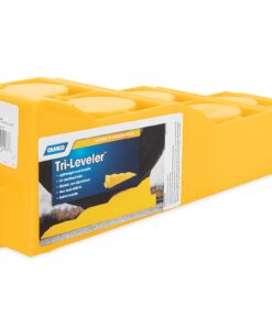 Camco Yellow Drive On Tri-Leveler, Raises Your RV Up by 3-7/8" Works on Any Tire , Has Built In Handle, Load Capacity of 3500 lbs, Durable Non Slip Surface (44573) Standard Packaging 13 71U1Nj9g0MS