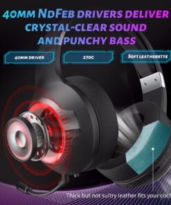 Edifier G4s Wireless Noise Cancelling Gaming Headset 15ms Ultra-Low Latency Headphones with Microphone 5.3 Bluetooth Gaming Headset 46 Hour Battery Life Gaming Headset for PC Playstation Switch Phone Wireless Bluetooth 9 71U2CcDIaZL