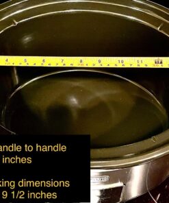 MAGNIFIQUE 8-Quart Casserole Slow Cooker with Timer and Digital Programmable - Small Kitchen Appliance for Family Dinners - Serves 6+ People - Heat Settings: Keep Warm, Low and High 8 Qt Stainless Steel Digital 33 71U38C8KjFL