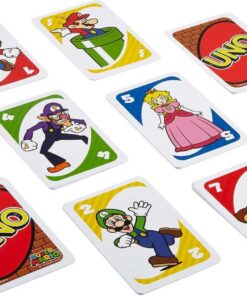 Mattel Games UNO Super Mario Card Game Animated Character Themed Collector Deck 112 Cards with Character Images, Gift for Kids Ages 7 Years Old & Up Small 23 71U3BgISkTL