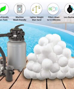 Alternative view of Aitsite 1.5 lbs Pool Filter Balls Eco-Friendly Fiber Filter Media for Swimming Pool Sand Filters (Equals 50 lbs Pool Filter Sand) 1.5 Pounds