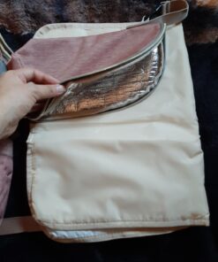 QIMIAOBABY Diaper Bag Backpack,Waterproof Multifunctional Large Travel Nappy Changing Bags… (Pink with gray) Pink With Gray 46 71U3Ya2PAL