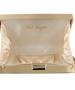 Peugeot Women's Black Watch and Evening Clutch Set PB005GN-ST Gold Set 12 71U4AX cJGL