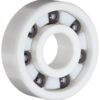 VXB 608 Full Ceramic Skate Bearing White Ceramic ZrO2 Rings with Si3N4 Black Balls 8x22x7 Ball Bearings VXB Brand