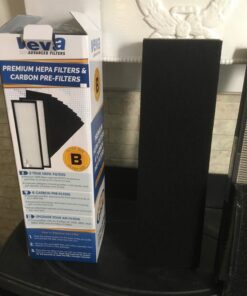 Veva HEPA Filter B Replacement, Compatible with Germ Guardian FLT4825 HEPA, AC4900CA, AC4825, AC4850PT, AC4820, Pack of 2 HEPA Filter / 8 Carbon Pre-Filters for GermGuardian Filter B 48 71U4NHG8eoL