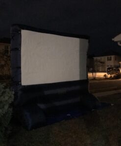Gemmy 39127-32 - Airblown - Movie Screen - 120"x70" Widescreen Deluxe w/Storage Bag - Blue Outdoor Inflatable Deluxe Movie Screen 45 71U4opju8VL