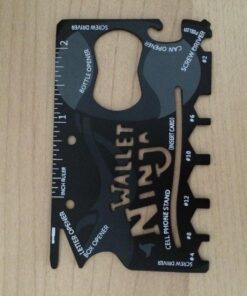 Wallet Ninja Multitool Card – 18 in 1 Credit Card Multi-Tool (Bottle Opener, Can Opener, Screwdrivers, Phone Stand & More) – Black 37 71U5DflhOiL