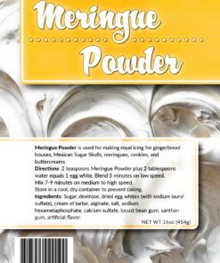 Alternative view of MERINGUE POWDER - For Baking, Decorating, Buttercream, Royal Icing, Meringue Toppings, Cookies, Pies, Frosting, Gingerbread Houses, Mexican Sugar Skulls, Easy to Use, Egg White Substitute, 1 Pound Pouch