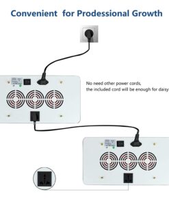 Roleadro LED Grow Light, 1200W 2nd Generation Plant Light Full Spectrum for Indoor Greenhouse Hydroponic Plants Veg and Flower 17 71U5povh4jL
