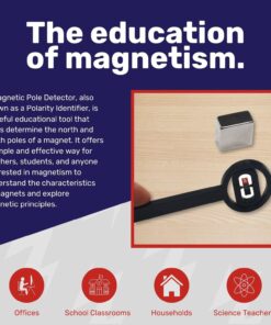 CMS Magnetics - Magnetic Pole Detector, a Handy Polarity Identifier to Determine Magnet's North or South Poles, Great for School Teachers, Science Projects, and Metal Detector 15 71U6zblanoL