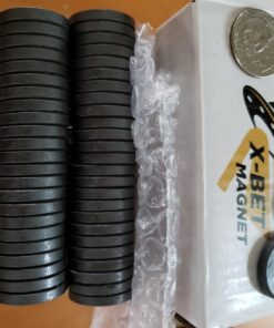X-bet MAGNET 50 pcs Craft Magnets! Alnico Magnets 1 Inch (25mm) - Round Disc Magnets for DIY, Craft Hobbies, Science & School Projects – Bulk lot of Tiny Ceramic Magnets Flats 42 71U7D2LNM2L 1