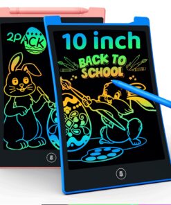 KOKODI 2 Pack 10 Inch Colorful LCD Writing Tablet, Erasable Kids Sketch Doodle Board Drawing Pad, Road Trip Travel Games Activity Birthday Christmas Toys Gifts for Age 3 4 5 6 7 Years Old Girls Boys 17 71U7gc33zEL