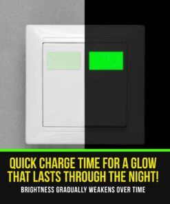 Lockport Glow in The Dark Tape - 30 Ft x 1 in - Bright, Rechargeable, Reflective and Long-Lasting - Halloween Decor, Outdoor Sports, Night Decorations, and Home Marking Single 20 71U7hLXhjUL