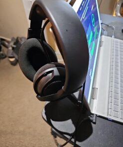 Drop + EPOS PC38X Gaming Headset Noise-Cancelling Microphone with Over-Ear Open-Back Design, Velour Earpads, Compatible with PC, PS4, PS5, Switch, Xbox, Mac, Mobile, and More (Black) Black One Size 30 71U8cbXfeL