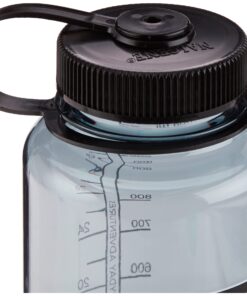 Alternative view of Nalgene Sustain Tritan BPA-Free Water Bottle Made with Material Derived from 50% Plastic Waste, 32 OZ, Wide Mouth Gray w/ Black Lid