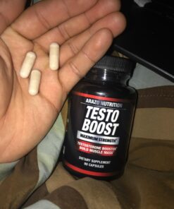 Arazo Nutrition TestoBoost Test Booster Supplement - Potent & Natural Herbal Pills - Boost Muscle Growth - Tribulus, Horny Goat Weed, Hawthorn, Zinc, Minerals 41 71U9mJ5jfL 4