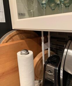 Camco 28" Double RV Refrigerator Bar, Holds Food and Drinks in Place During Travel, Prevents Messy Spills, Spring Loaded and Extends Between 16" and 28" - White (44073) 18 71U9np0C2jL