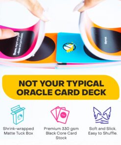 Alternative view of REBEL DECK The Oracle with Attitude Unfiltered, Self Care Oracle, Funny Oracle Deck, 60 Cards