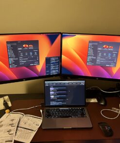 HP VH240a 23.8-Inch Full HD 1080p IPS LED Monitor with Built-In Speakers and VESA Mounting, Rotating Portrait & Landscape, Tilt, and HDMI & VGA Ports (1KL30AA) - Black 45 71UAXbmsJkL