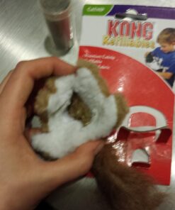 KONG Squirrel Catnip Toy Brown 27 71UBB9tPElL