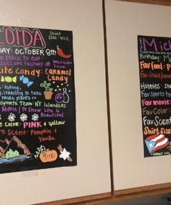 Chalkboard Wall Sticker 2 Rolls 18" x 79" Wallpaper Peel and Stick Chalk Board Contact Paper DIY Decal Adhesive Blackboard Removable Erasable Vinyl for Wall,Bonus 10 Chalks (2 Rolls 1.5ft.x6.6ft.) 2 Rolls 1.5ft.x6.6ft. 23 71UBDXaHudL