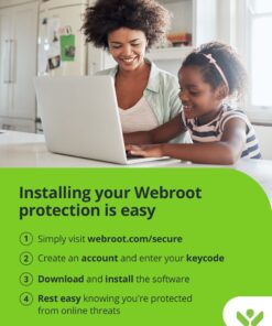Webroot Internet Security Plus with Antivirus Protection | 3 Device | 1 Year Subscription | PC/Mac Keycard (PC/Mac) 1 Year 3 Device Plus 14 71UBTkj ccL
