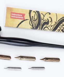 Alternative view of Speedball Oblique Pen Set - 1 Penholder w/ 4 Nibs, 2 Pen Points Calligraphy Pen Sets Oblique Set