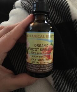 Botanical Beauty ORGANIC APRICOT KERNEL OIL Australian. 100% Pure Virgin Unrefined Cold Pressed Carrier Oil 2 oz- 60 ml. For Face, Hair, Body, Nails, Anti - aging 2 Fl Oz (Pack of 1) 24 71UC581FRYL