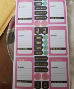 me & my BIG ideas Sticker Value Pack - The Happy Planner Scrapbooking Supplies - Productivity Theme - Multi-Color & Gold Foil - Great for Projects, Scrapbooks & Albums - 30 Sheets, 985 Stickers Total 63 71UC5yWkn5L