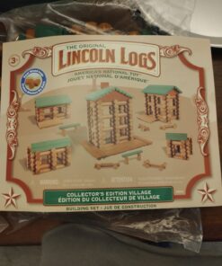 LINCOLN LOGS-Collector's Edition Village-327 Pieces-Real Wood Logs-Ages 3+ - Best Retro Building Gift Set for Boys/Girls-Creative Construction Engineering–Top Blocks Game Kit - Preschool Education Toy 76 71UCHuXO0SL
