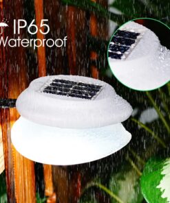 DBF Outdoor Solar Gutter Lights【Upgraded Version】 Solar Fence Post Lights Wall Mount Decorative Deck Lighting Auto On/Off Solar Landscape Lights for Eaves Yard Garden Highlight Gate (Pack of 6) White 29 71UCs5z9lAL