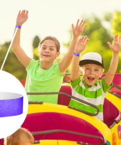 WristCo Purple Tyvek Wristbands for Events - 500 Count - Comfortable Tear Resistant Paper Bracelets ID Wrist Bands for Concerts Festivals Admission Party Identification 12 71UDNwBNlL