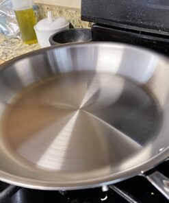 All-Clad D3 3-Ply Stainless Steel Fry Pan 12 Inch Induction Oven Broiler Safe 500F, Lid Safe 350F Pots and Pans, Cookware Silver 12-Inch 37 71UDQ69fcHL