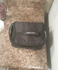 Hot Logic Mini Portable Oven, Food Warmer Electric Lunch Box with Wall Plug, Mini Personal Heated Box for Cooking and Reheating Meals in Office, Travel, Potlucks, Hotel, Home Kitchen (Black) Black 21 71UDeB23xQL