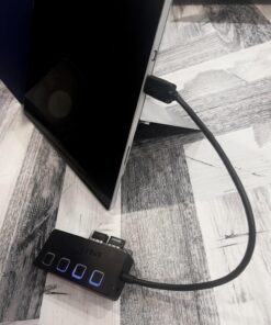 Sabrent 4-Port USB Hub, USB 3.0 Fast Data Hub with Individual LED Power Switches, 2 Ft Cable, Slim & Portable, for Mac & PC (HB-UM43) 29 71UDsnBRSpL